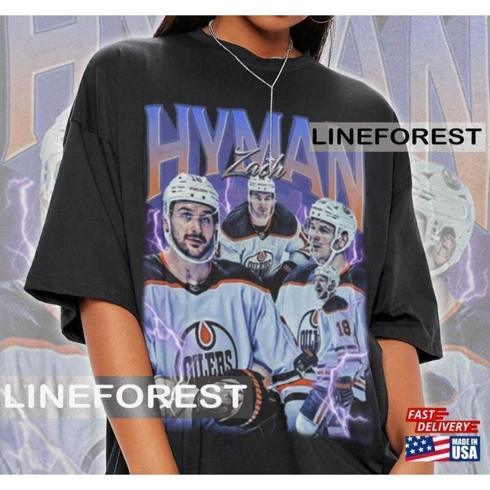 Zach Hyman Shirt Ice Hockey 18 Right Winger Limited Bootleg Tshirt - Picture 1 of 4
